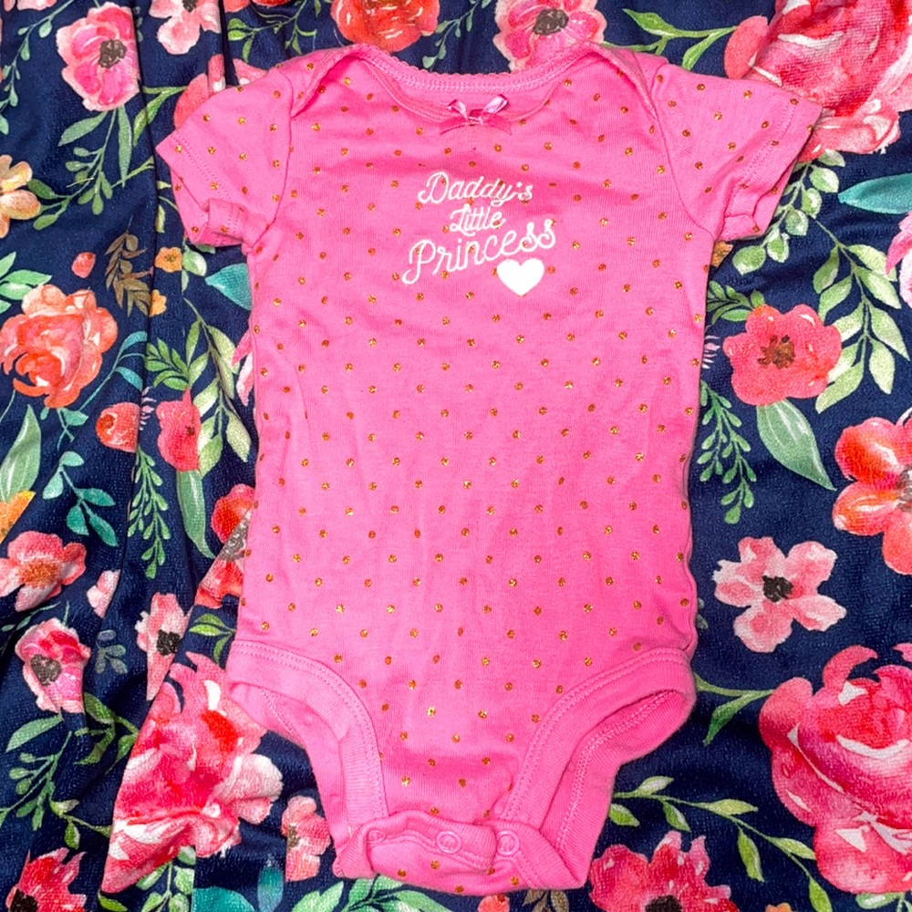 Child of Mine pink onesie